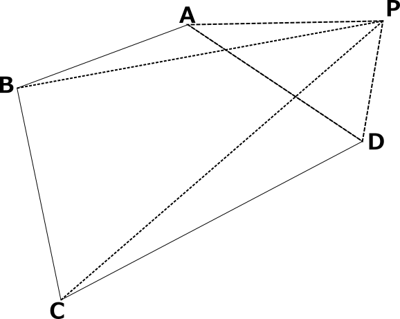 point outside a quadrilateral