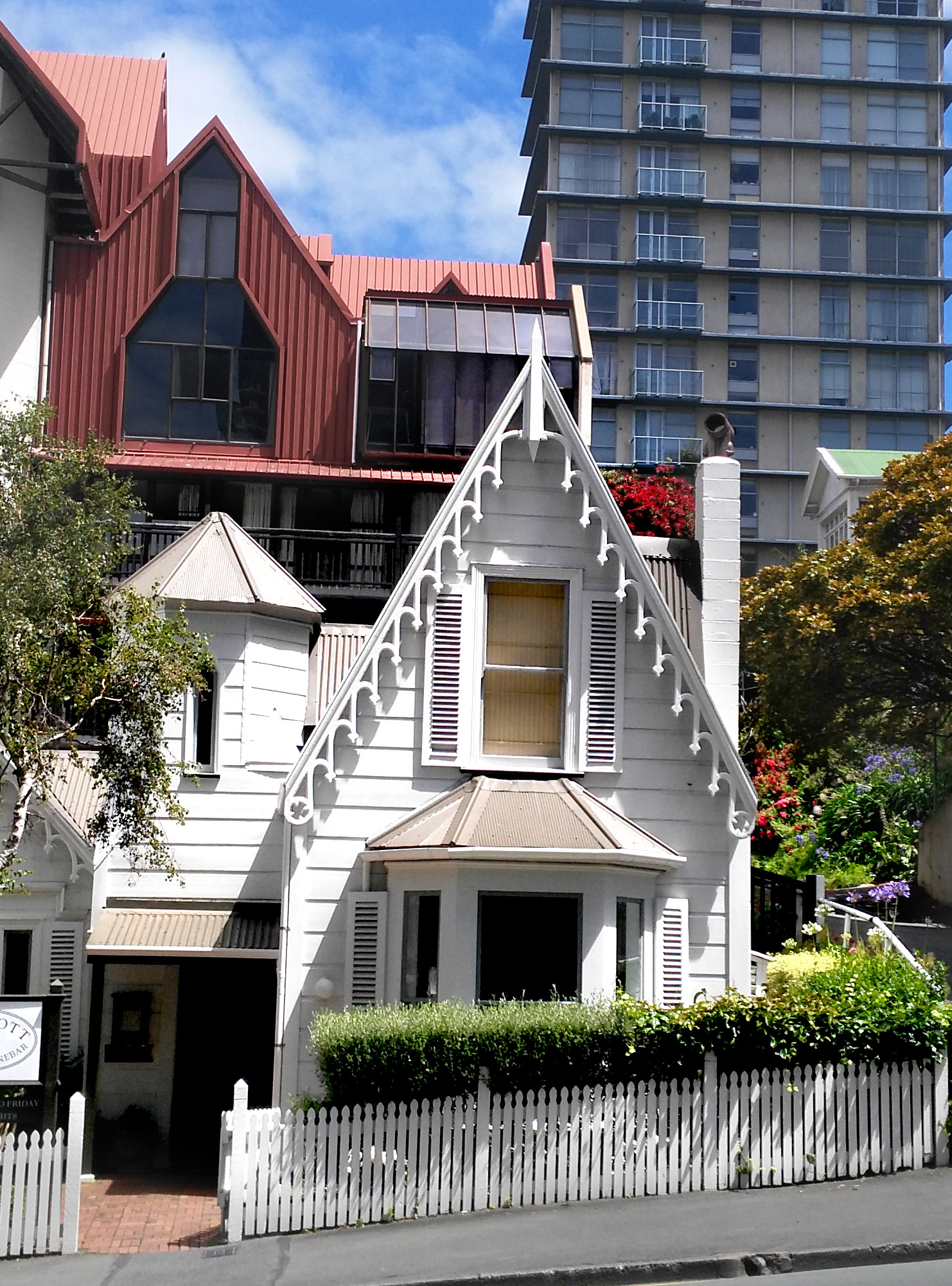 A colonial cottage in Boulcott St. Built in the Gothich Revival stye in the 1870's